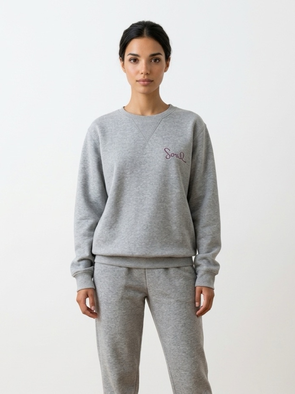 Triple Five Soul Grey Crewneck Womens Sweater | Medium | Like New | Casual